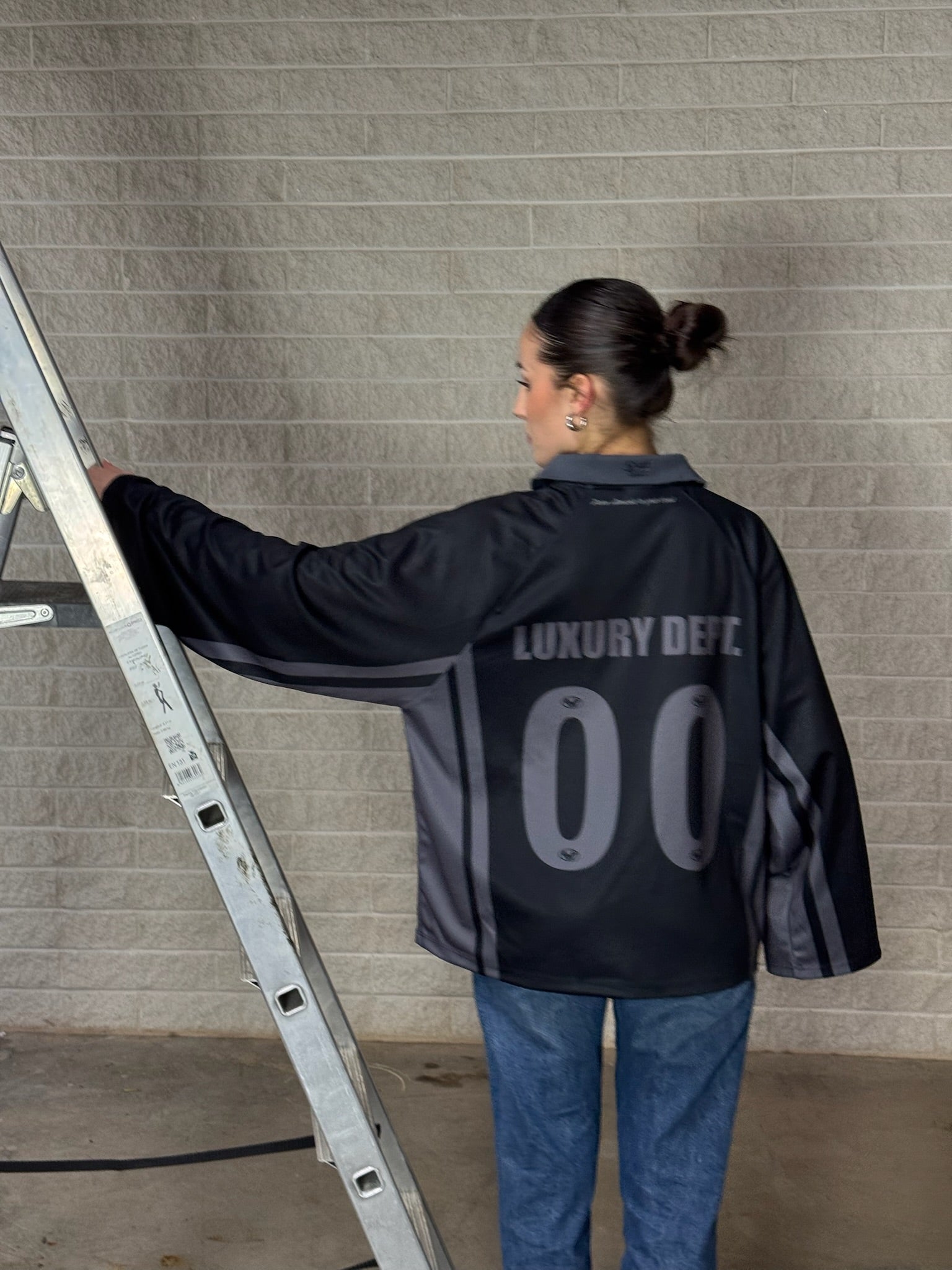 Longsleeve Football Jersey Black