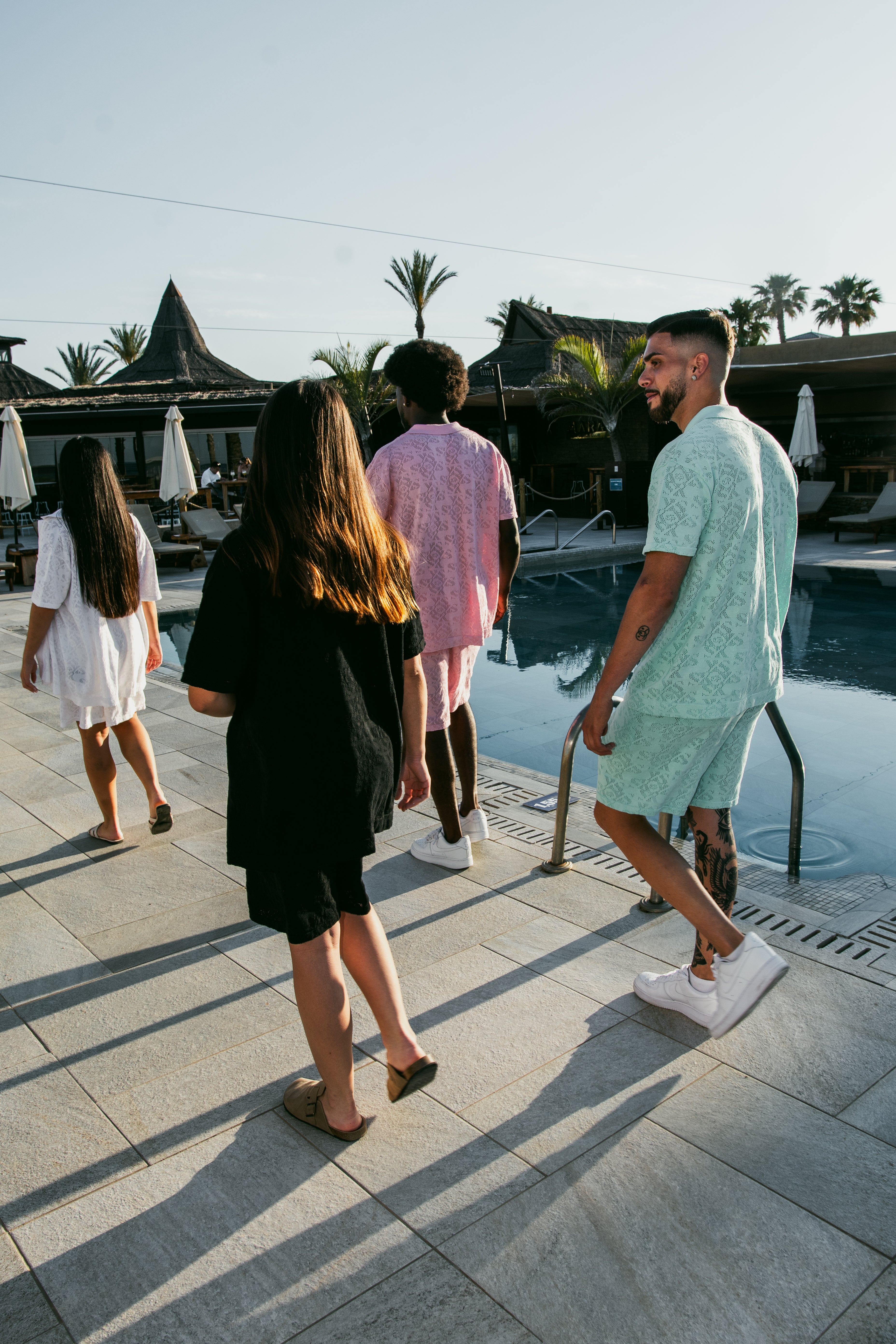 Luxury Jacquard Black Shorts