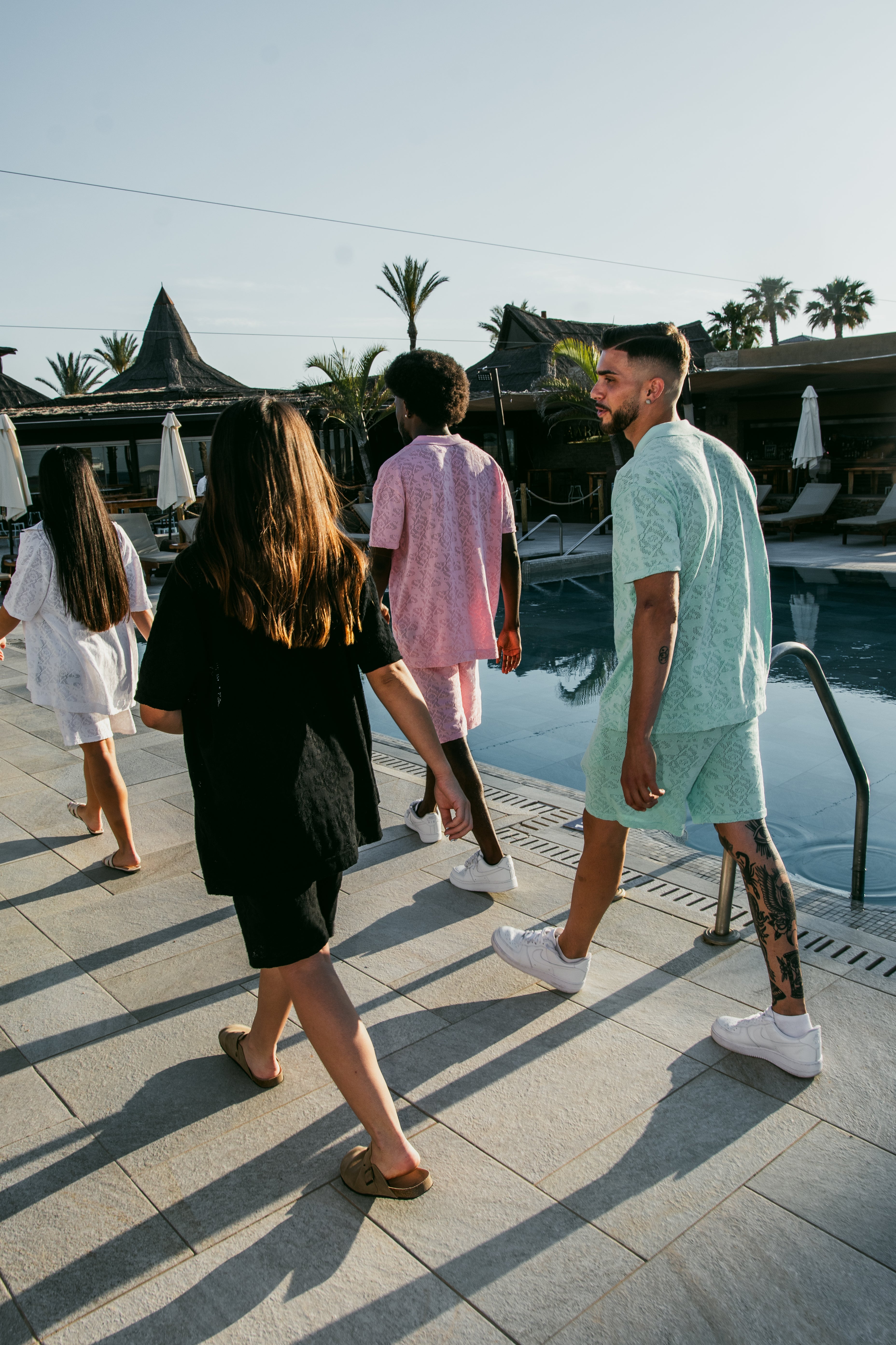 Luxury Jacquard Black Shorts