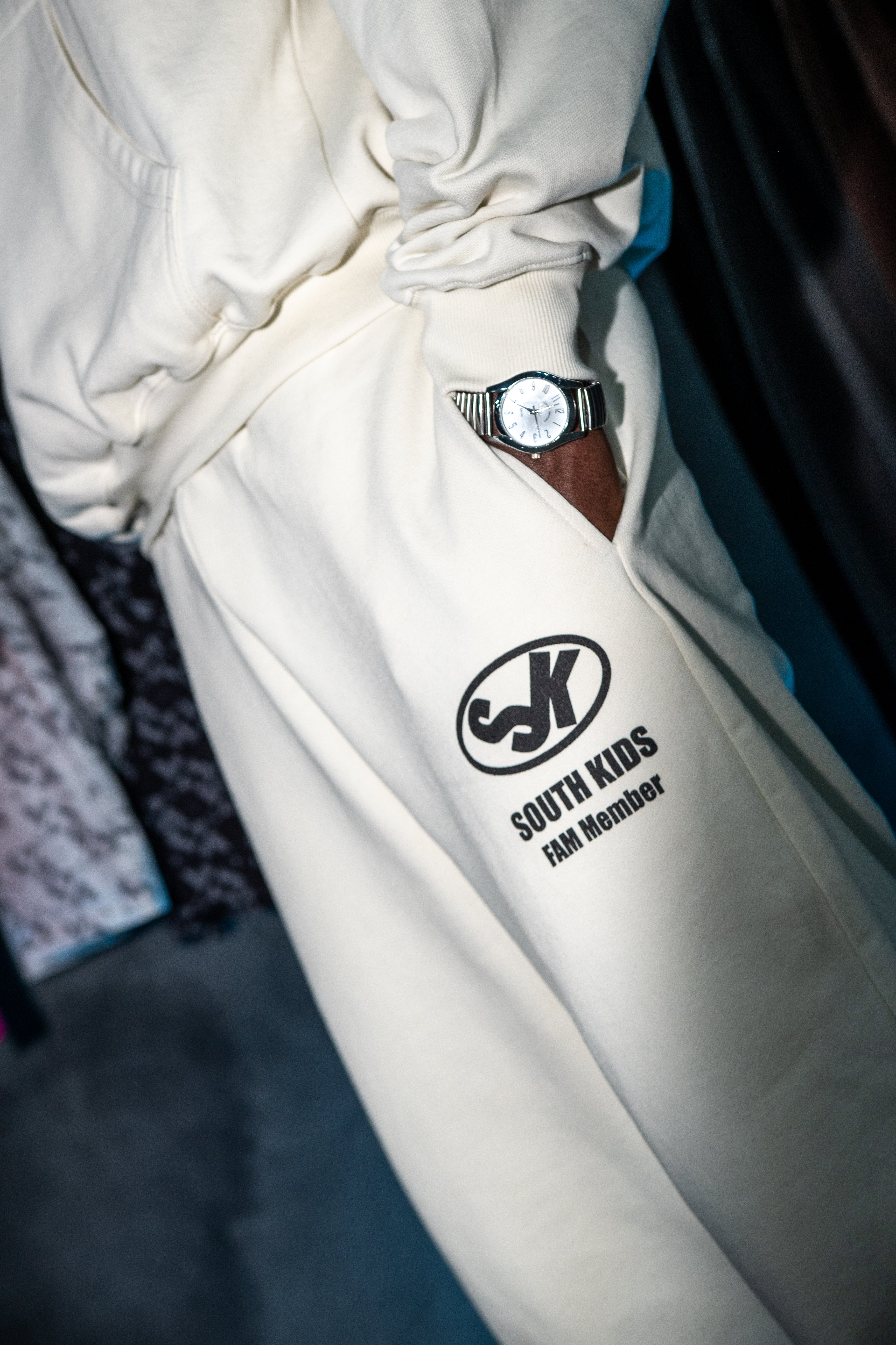 FAM Member Sweatpants Vintage White