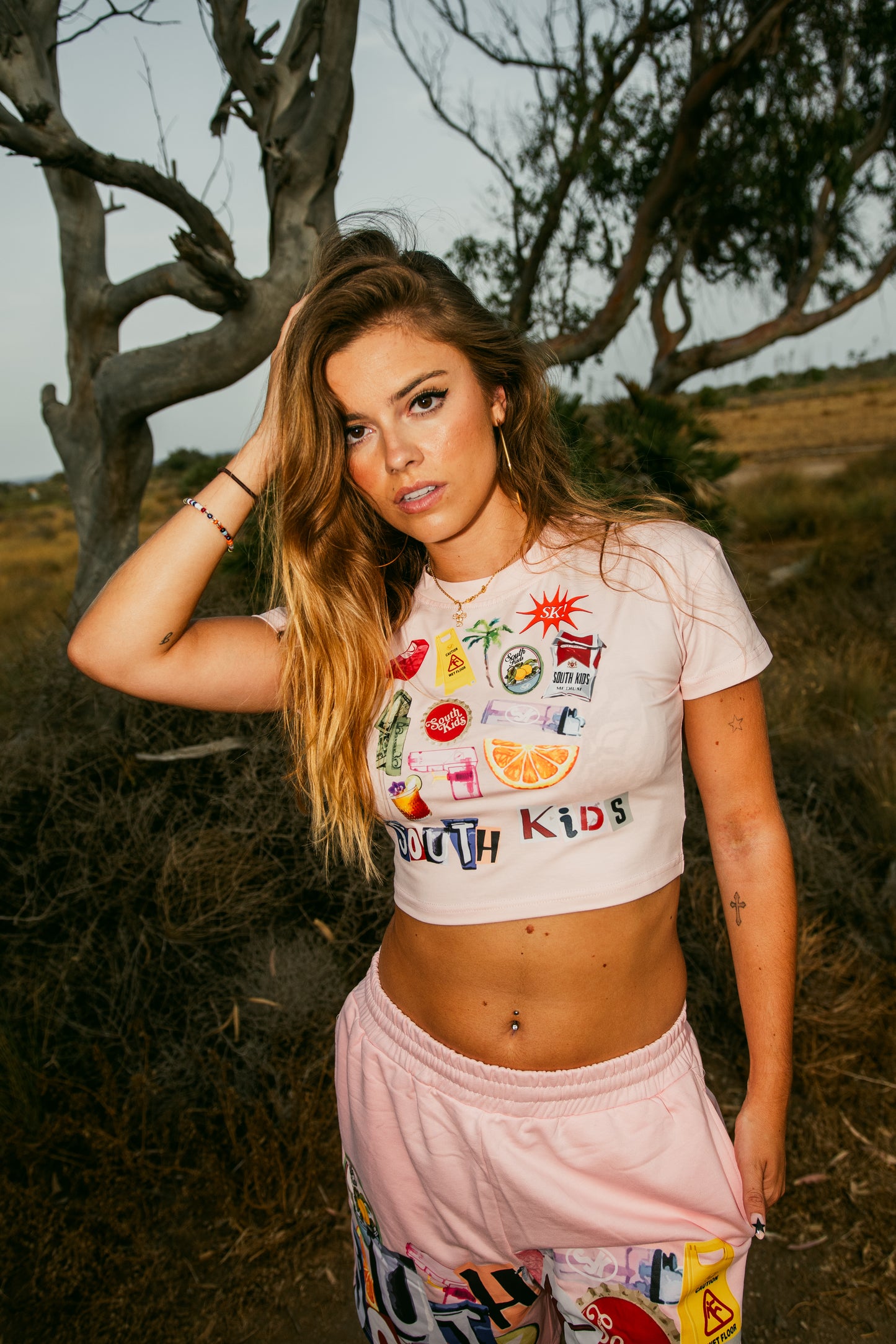 Collage Top Pink