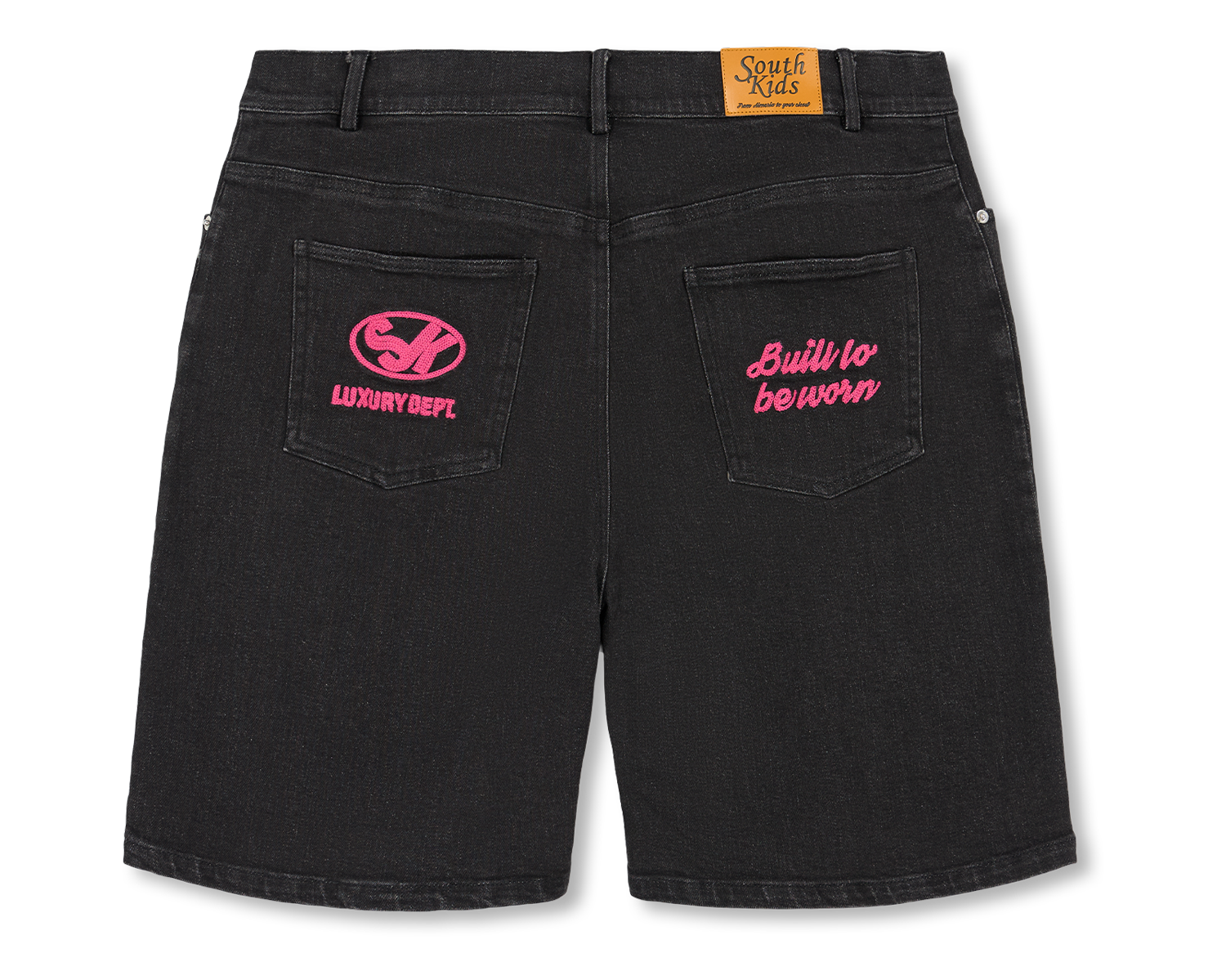 Denim Jorts Black & Pink