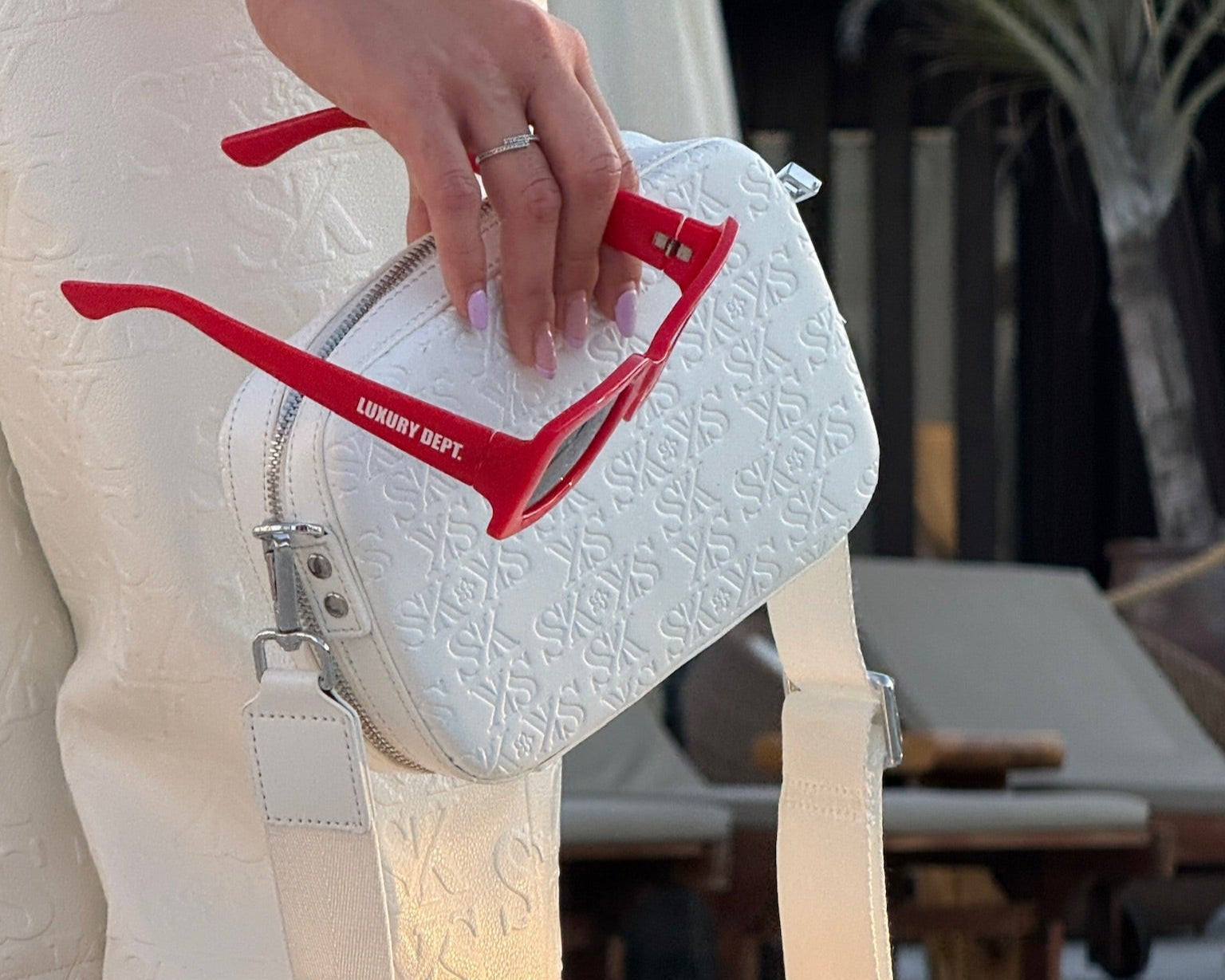 Luxury White Shoulder Bag