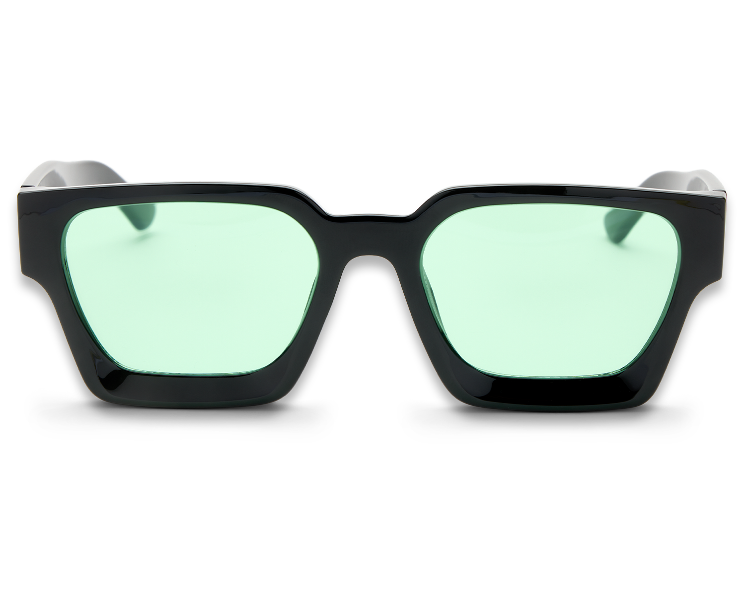 Luxury V1 Black & Green Sunglasses