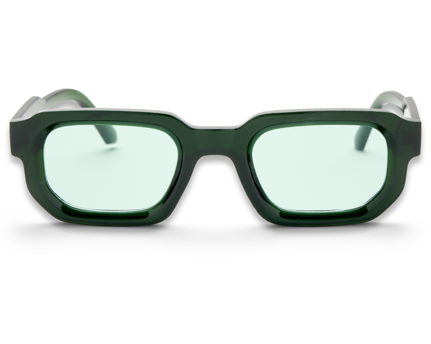 Luxury V2 Black & Green Sunglasses