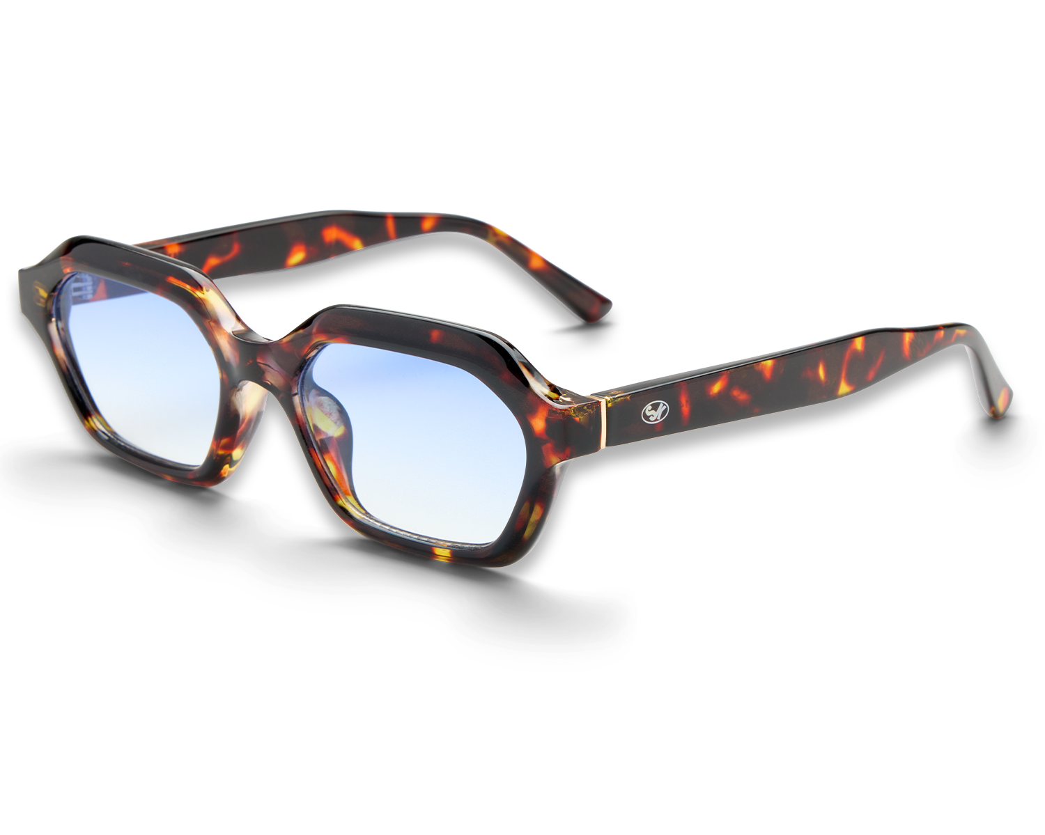Luxury V3 Brown & Blue Sunglasses