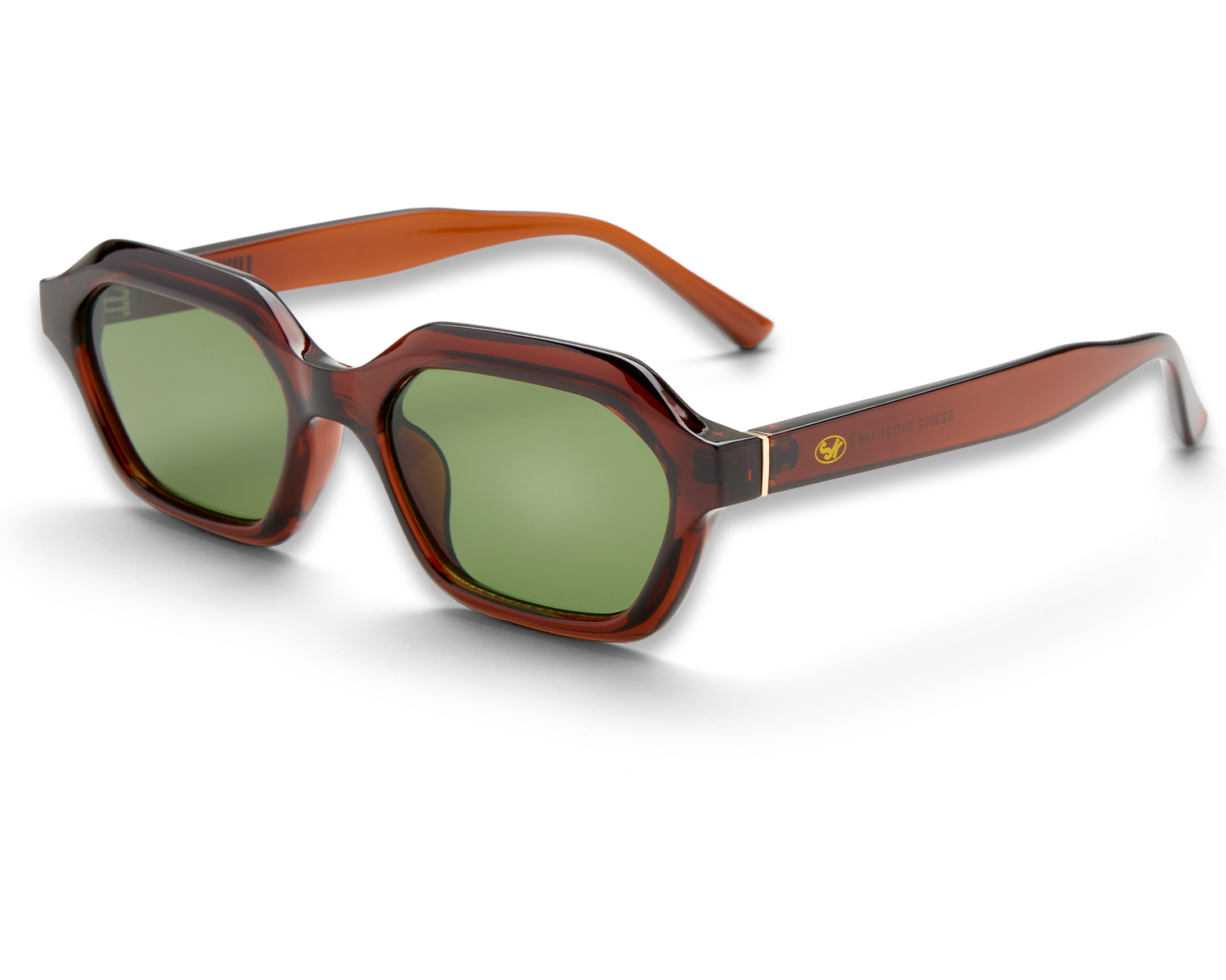 Luxury V3 Burgundy & Green Sunglasses