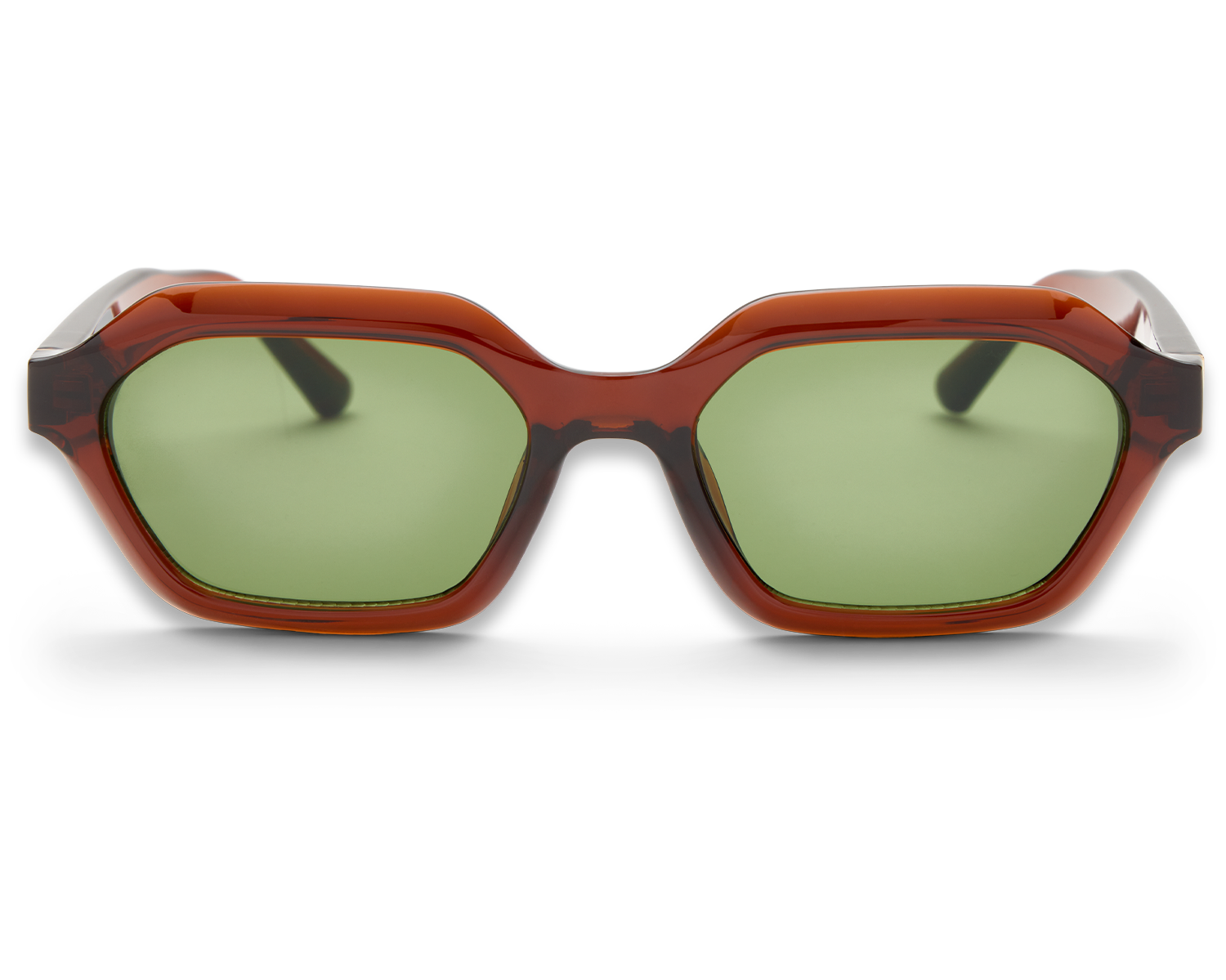 Luxury V3 Burgundy & Green Sunglasses
