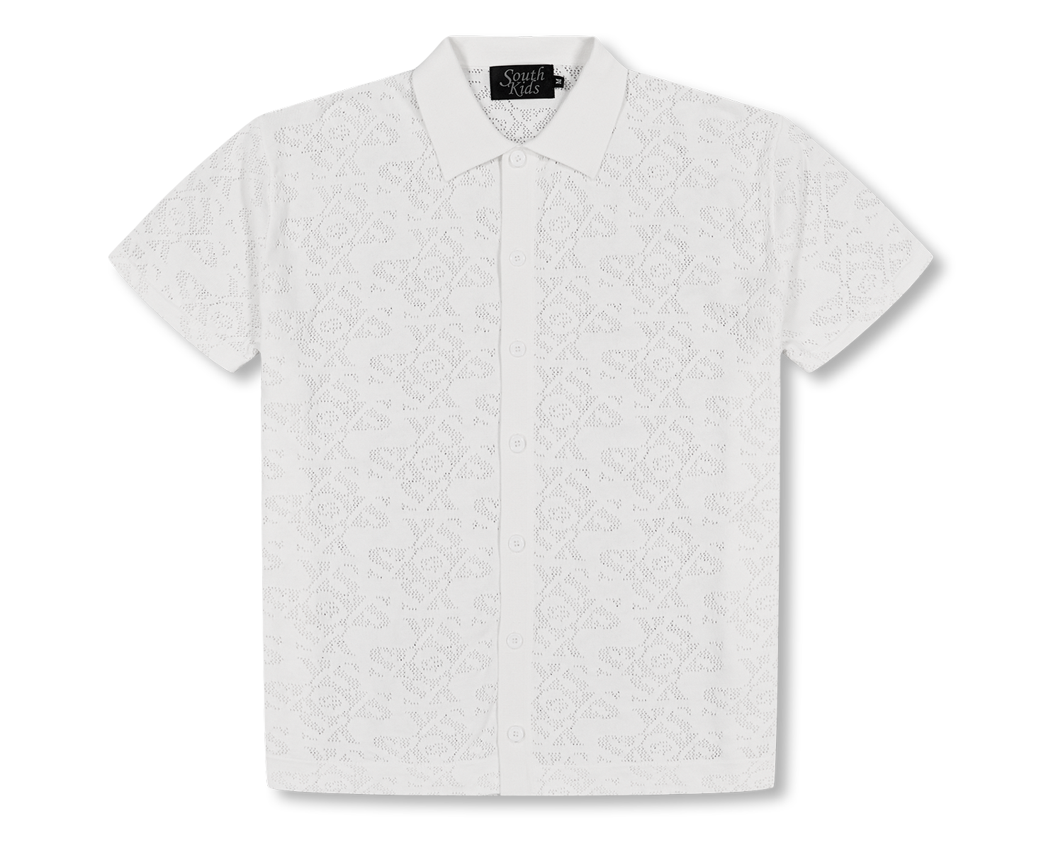 Luxury Jacquard White Shirt