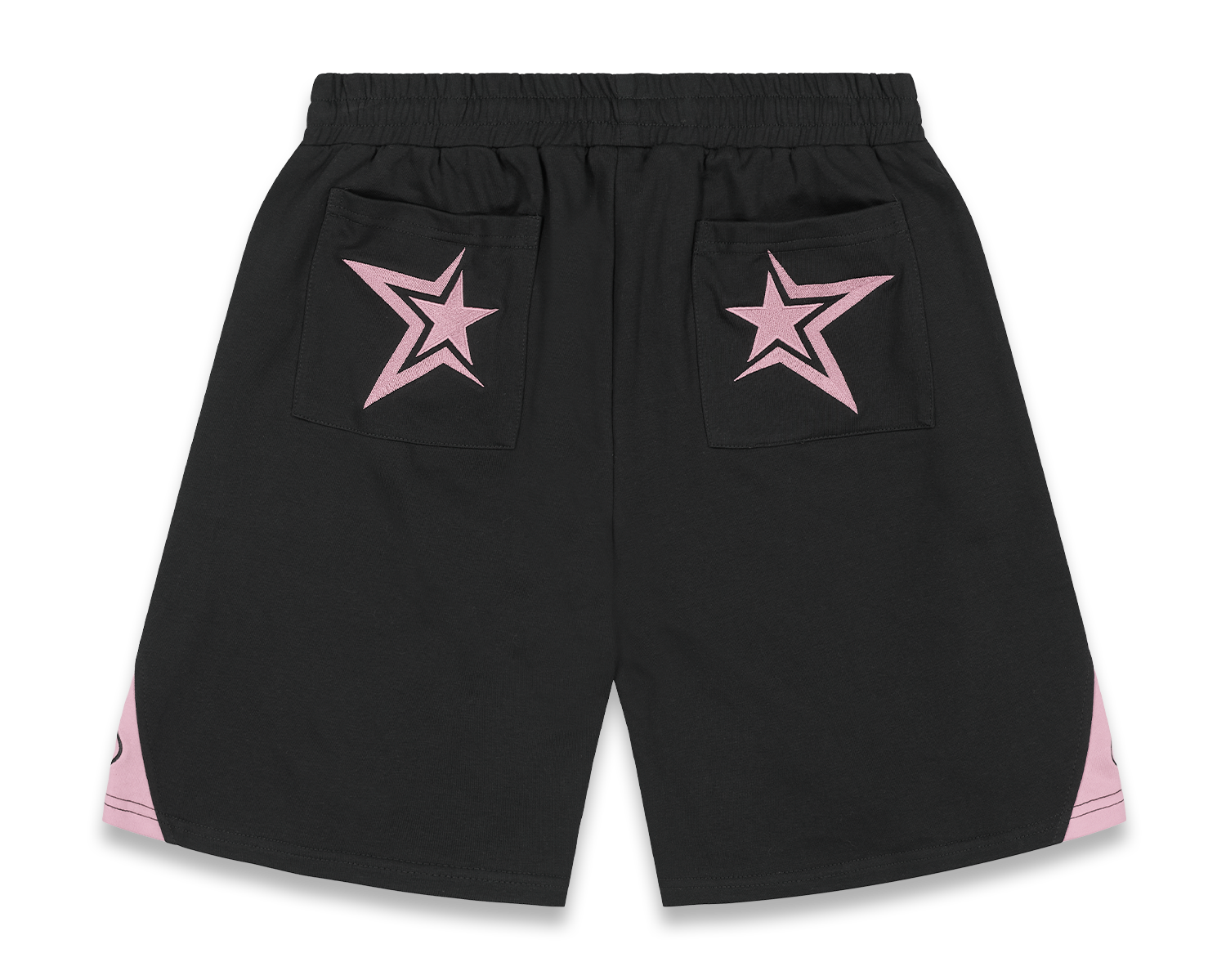 Star Tracksuit Black & Pink Shorts