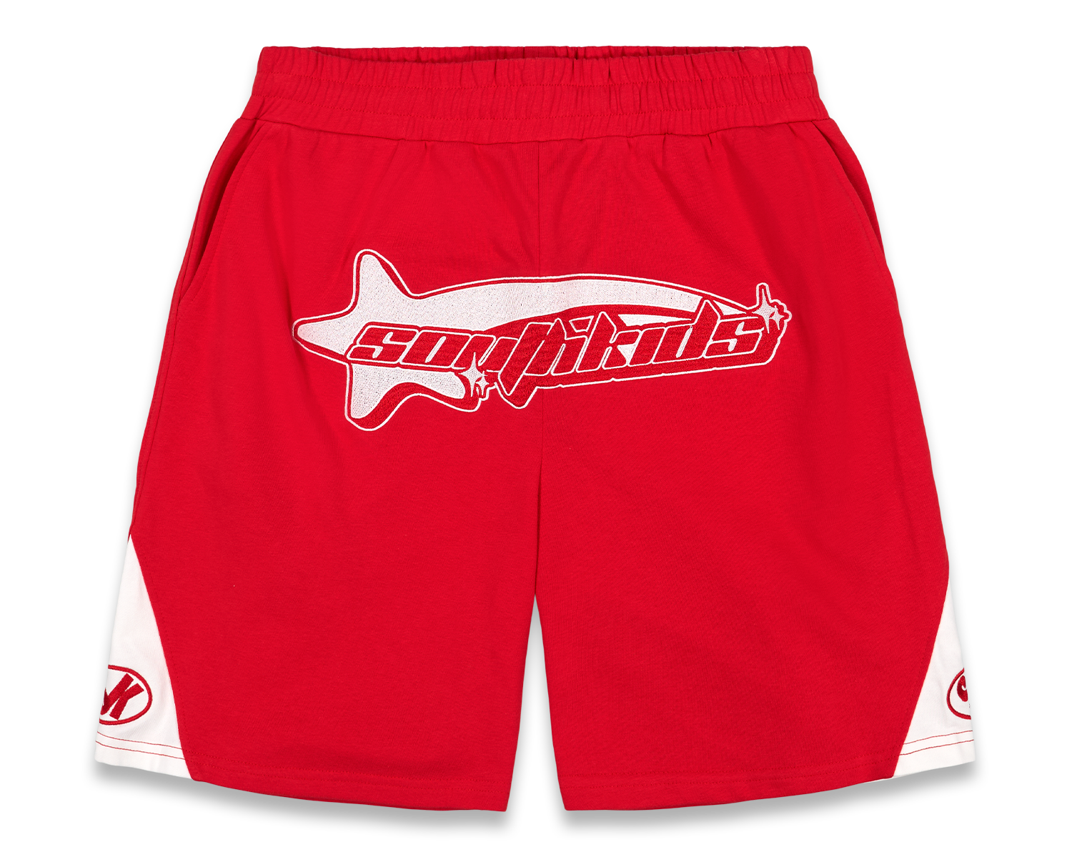 Star Tracksuit Shorts Red