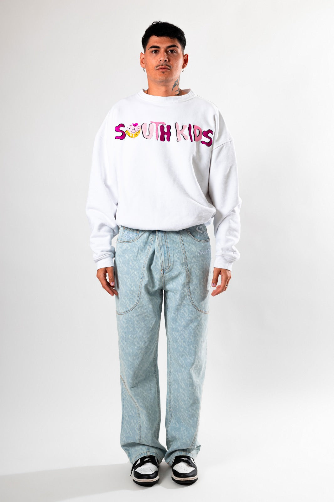 All In White Crewneck