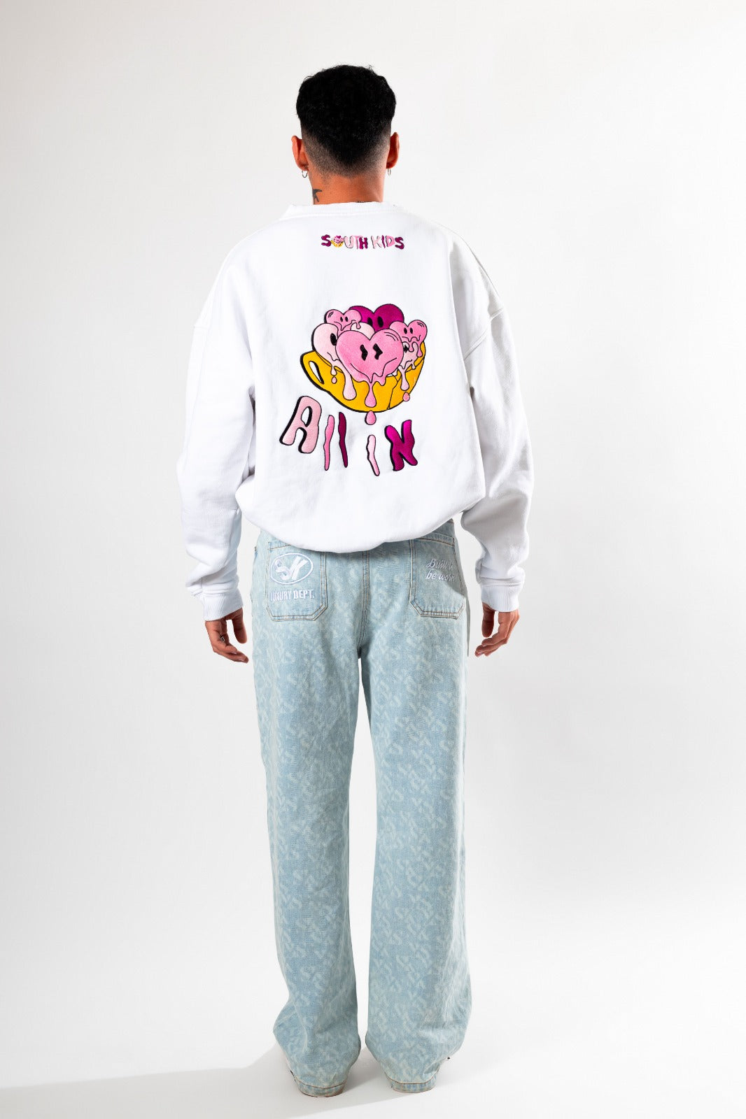 All In White Crewneck