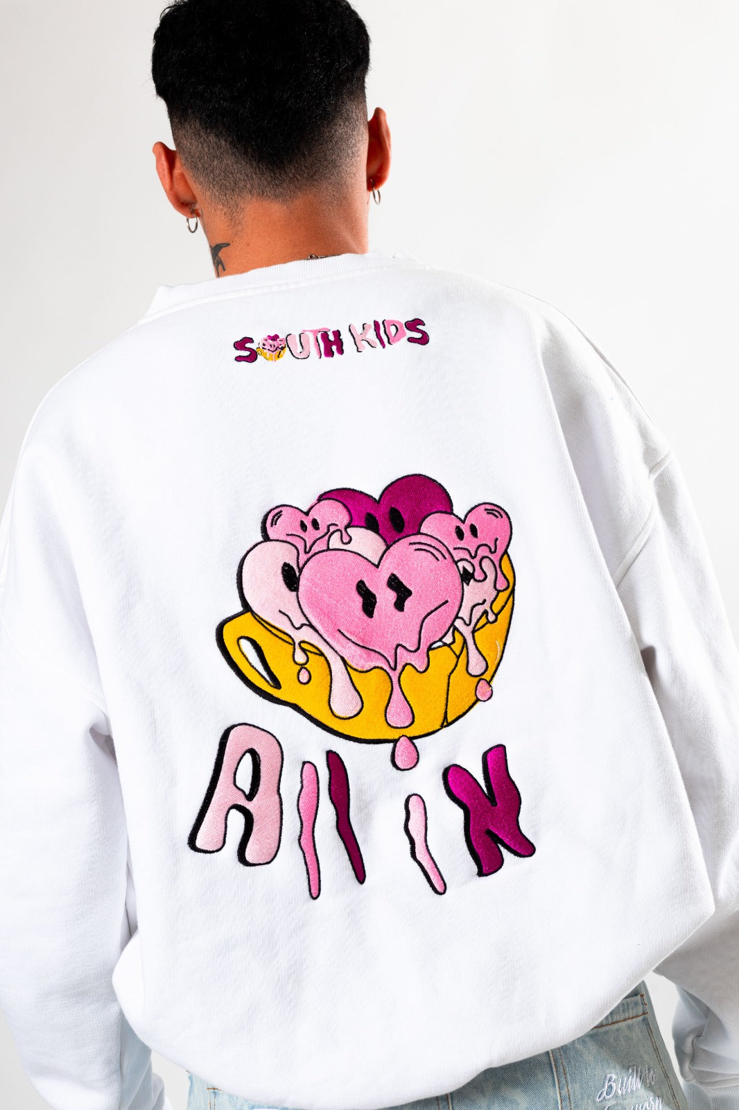 All In White Crewneck