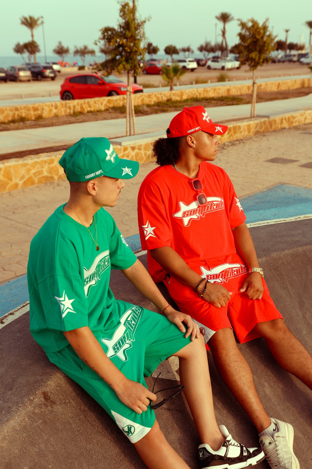 Star Tracksuit Red Tee