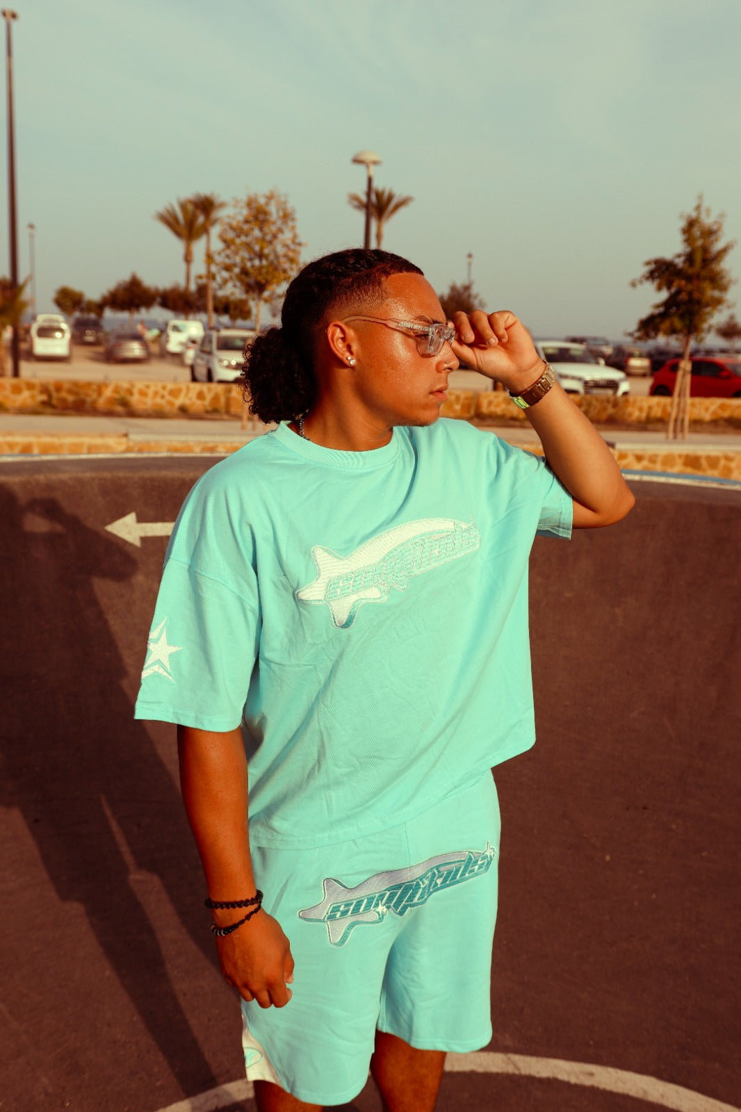 Star Tracksuit Cold Blue Shorts