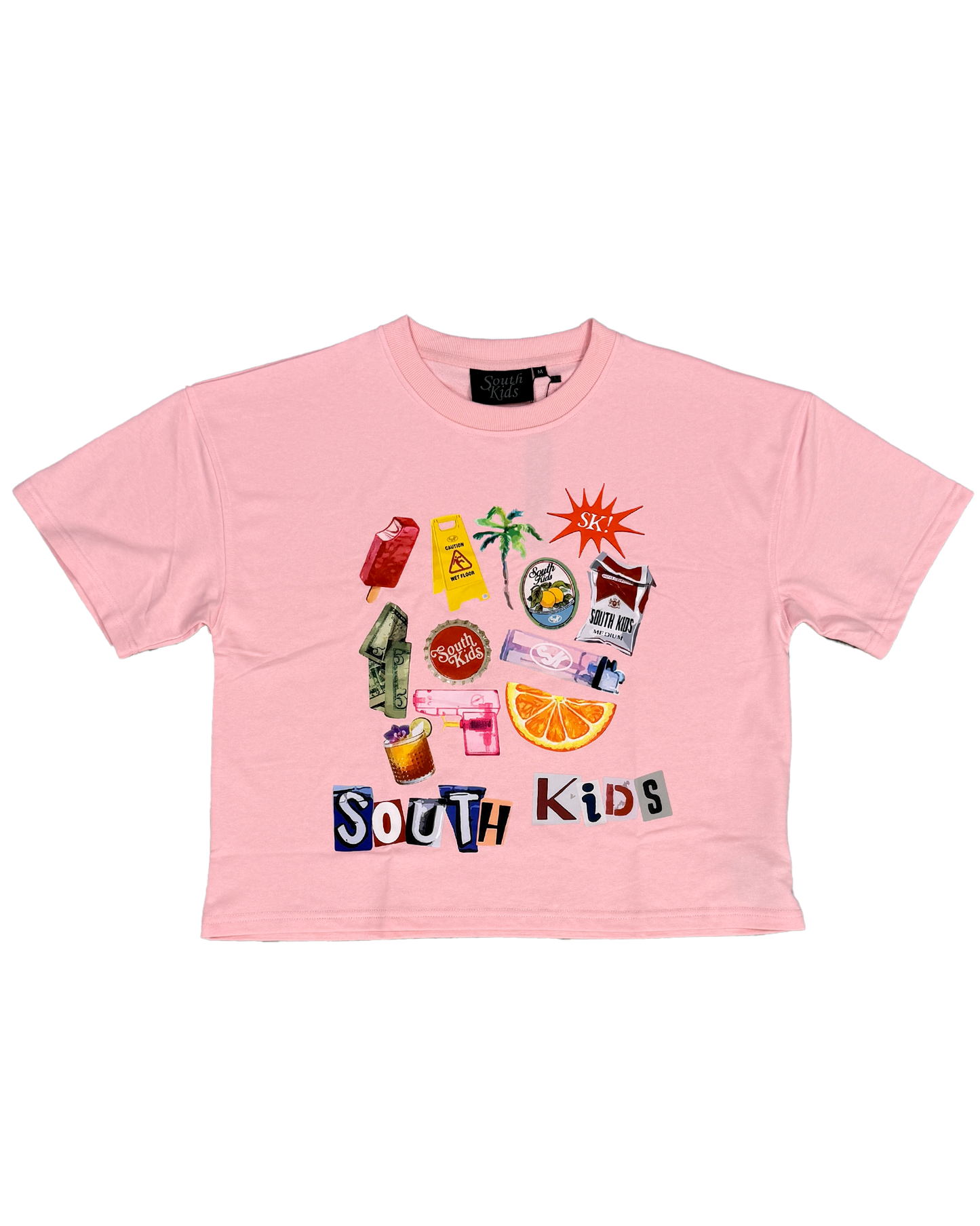 Collage Tee Pink
