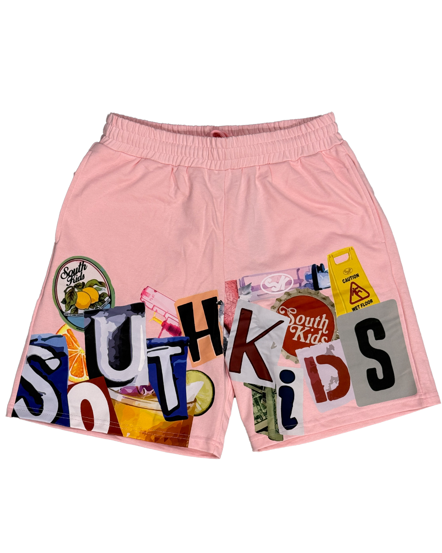 Collage Shorts Pink