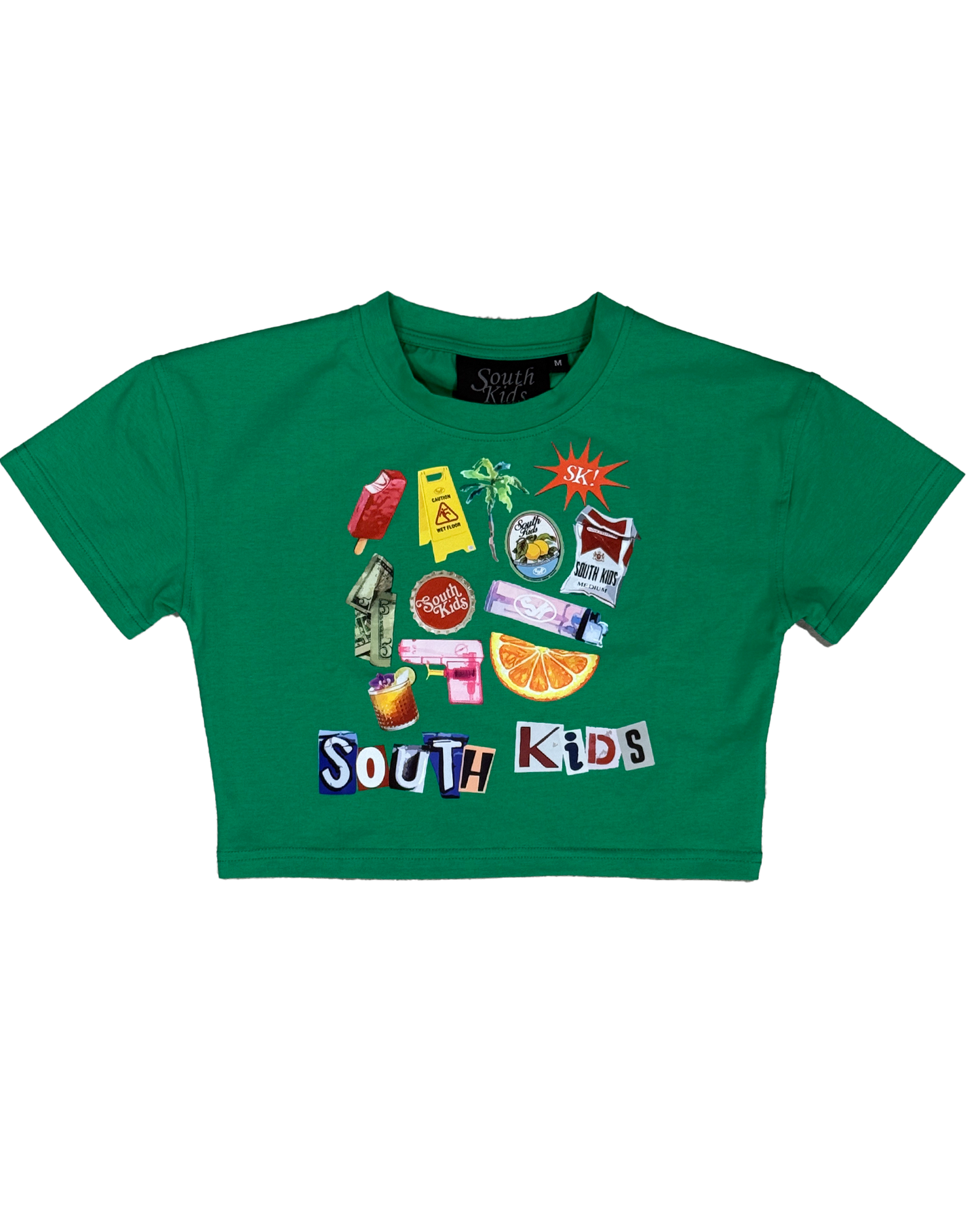 Collage Top Green