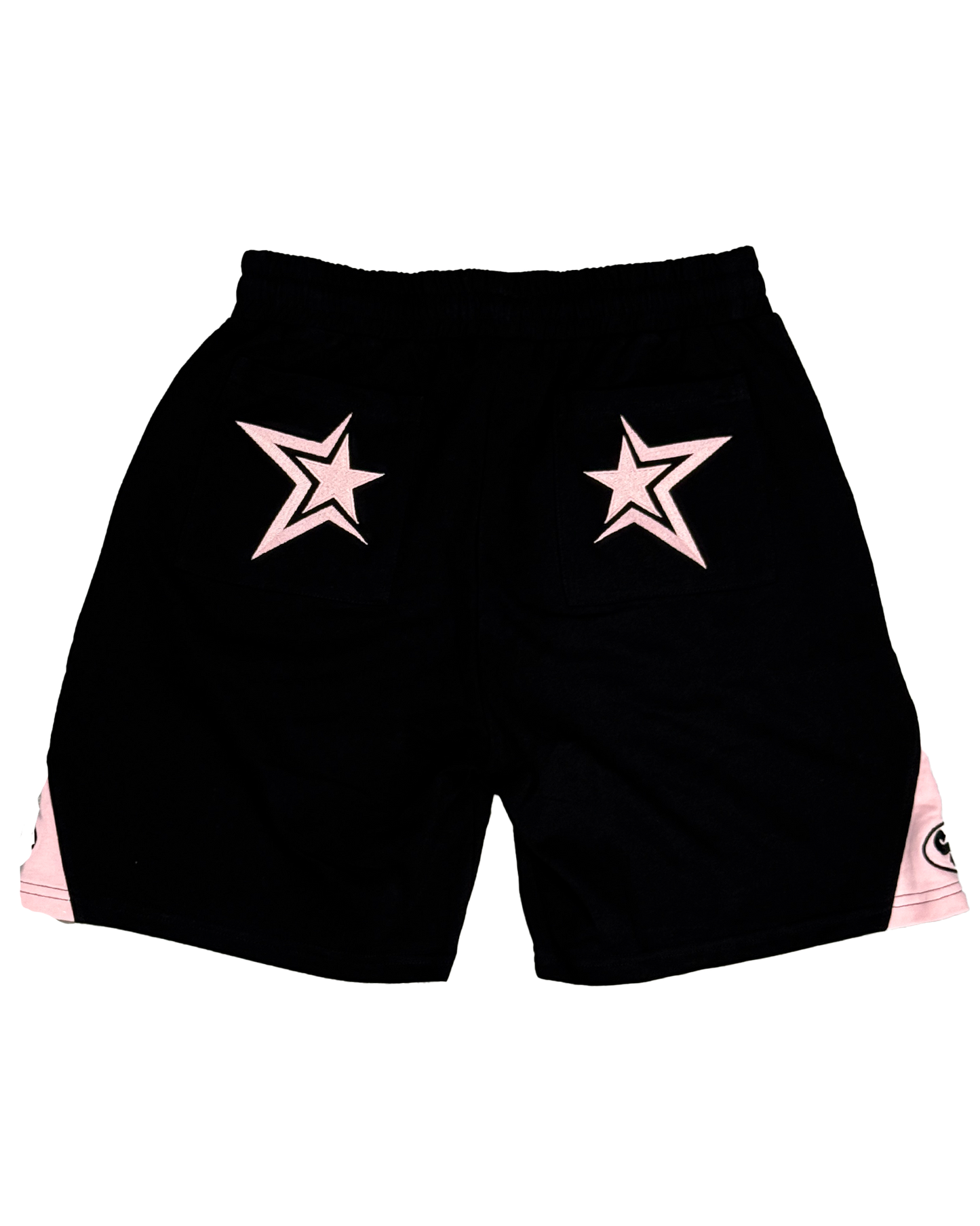 Star Tracksuit Black & Pink Shorts