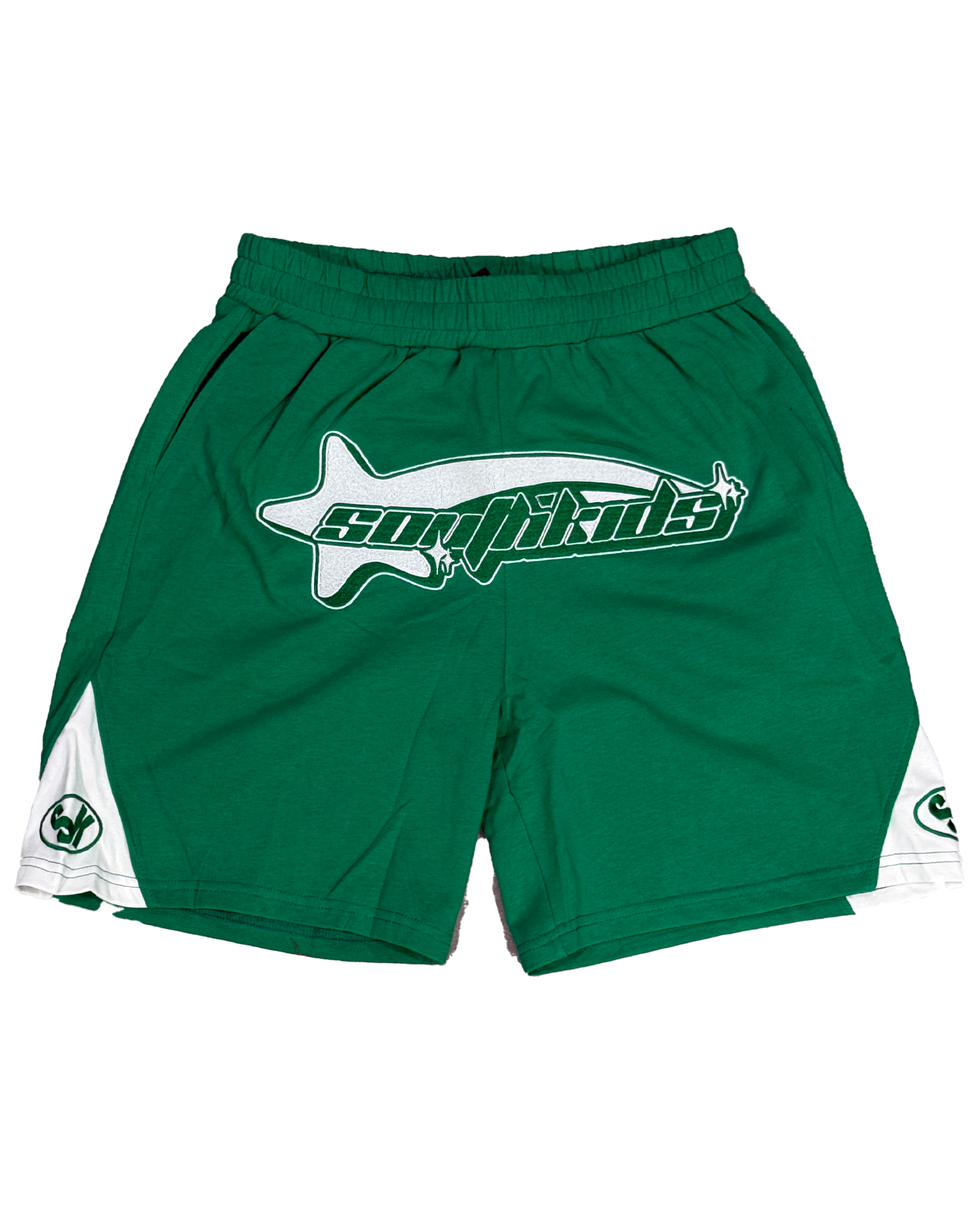 Star Tracksuit Green Shorts