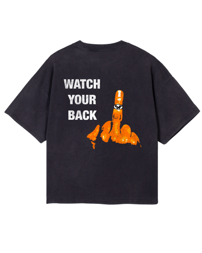 Watch Your Back Tee Black