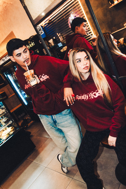 Cookies Hoodie Burgundy