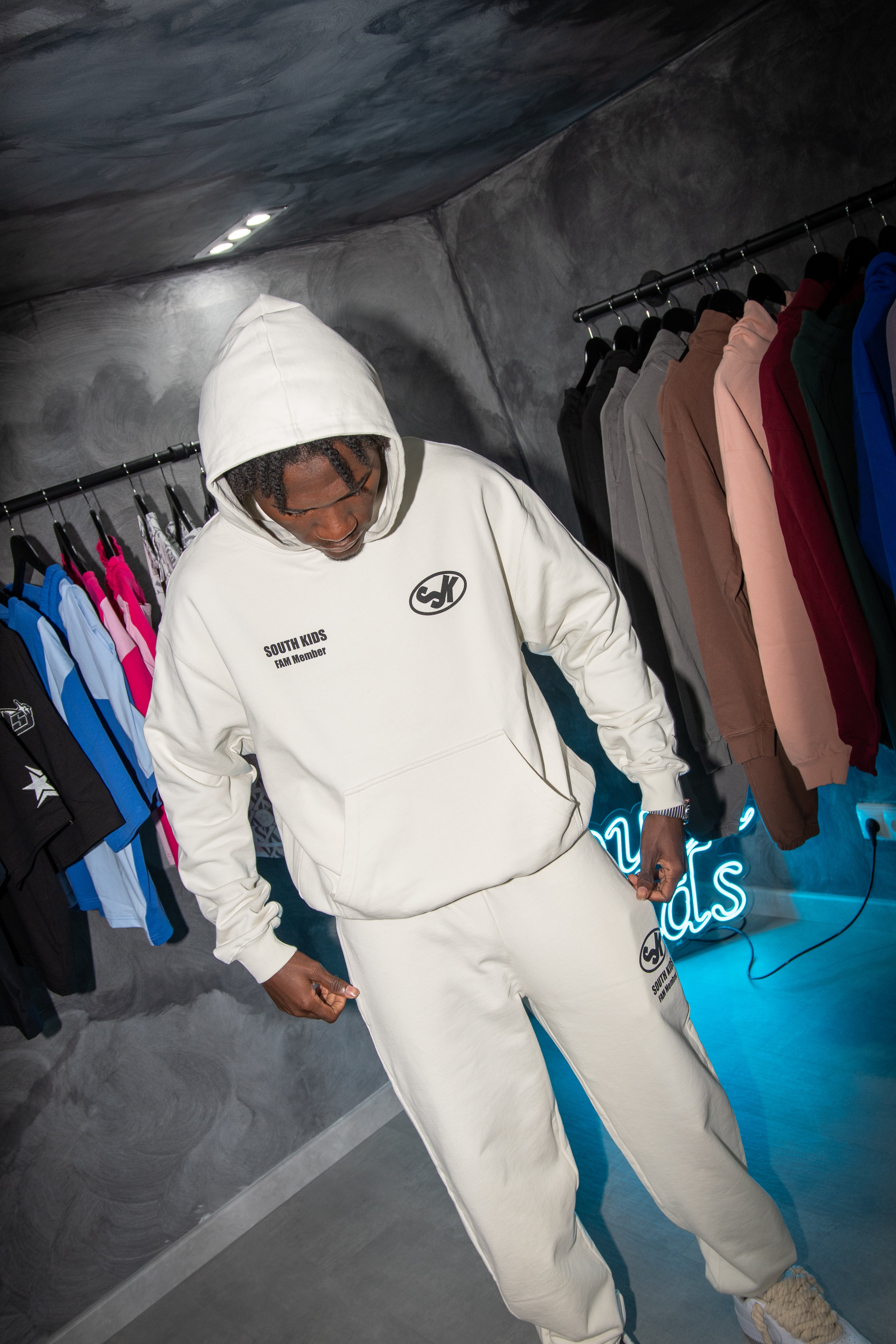 FAM Member Sweatpants Vintage White