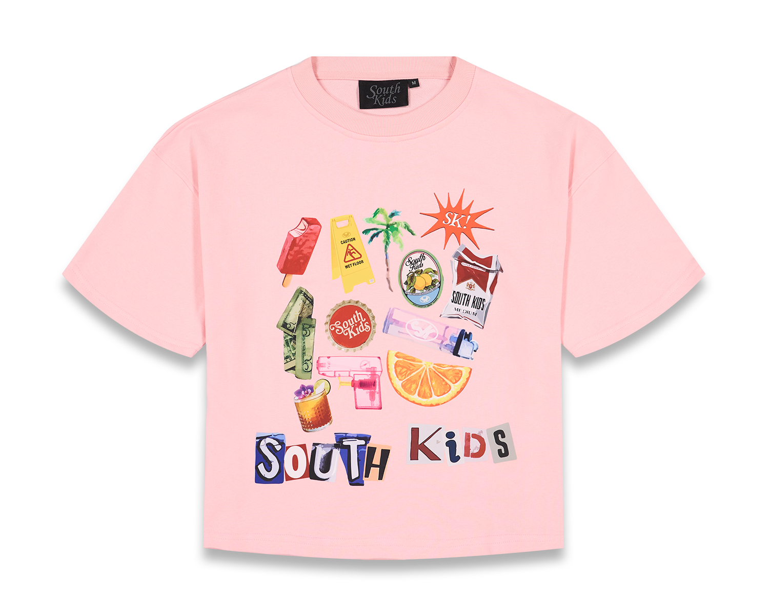 Collage Tee Pink