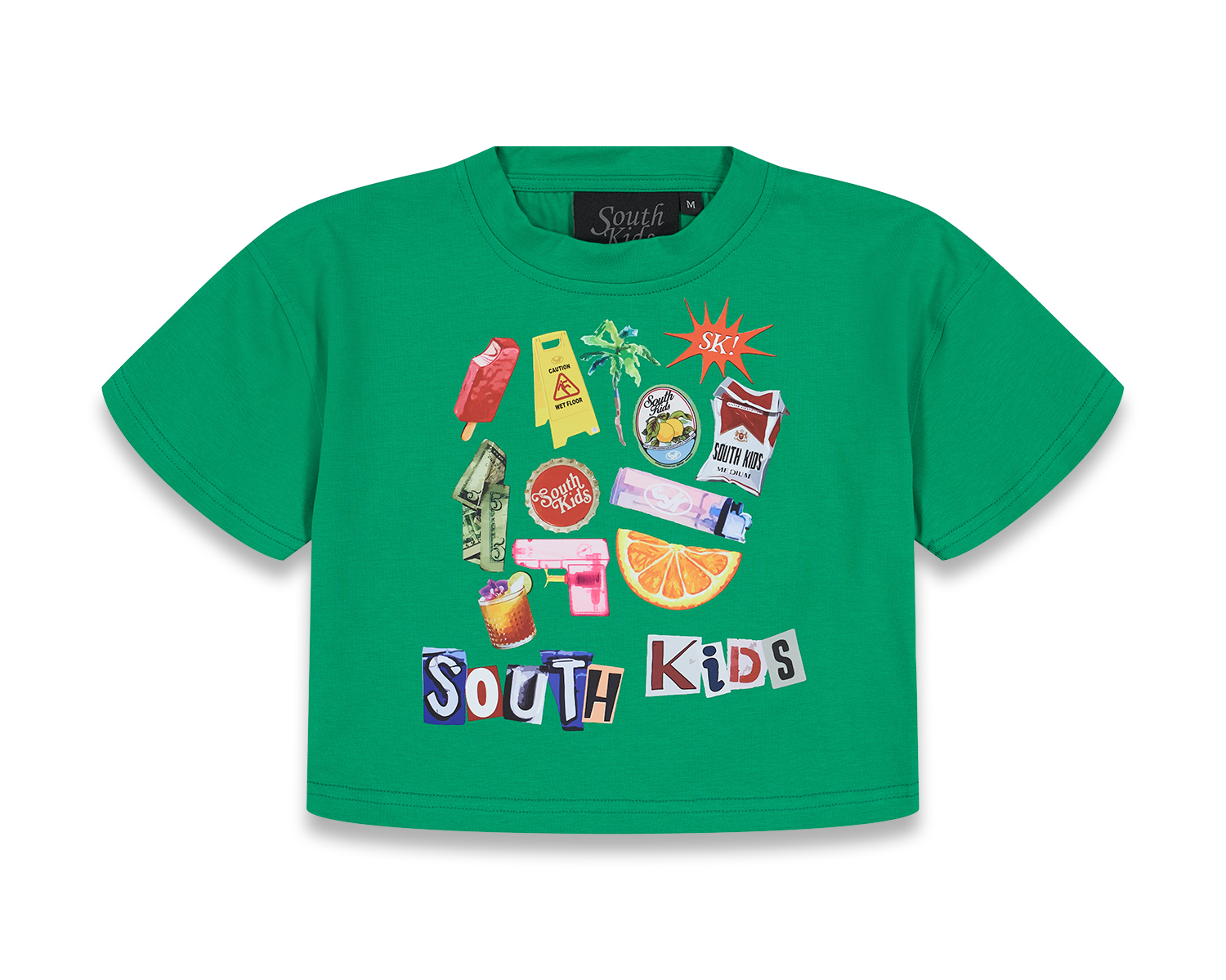 Collage Top Green