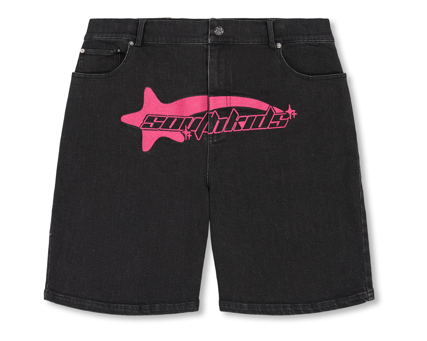 Denim Jorts Black & Pink