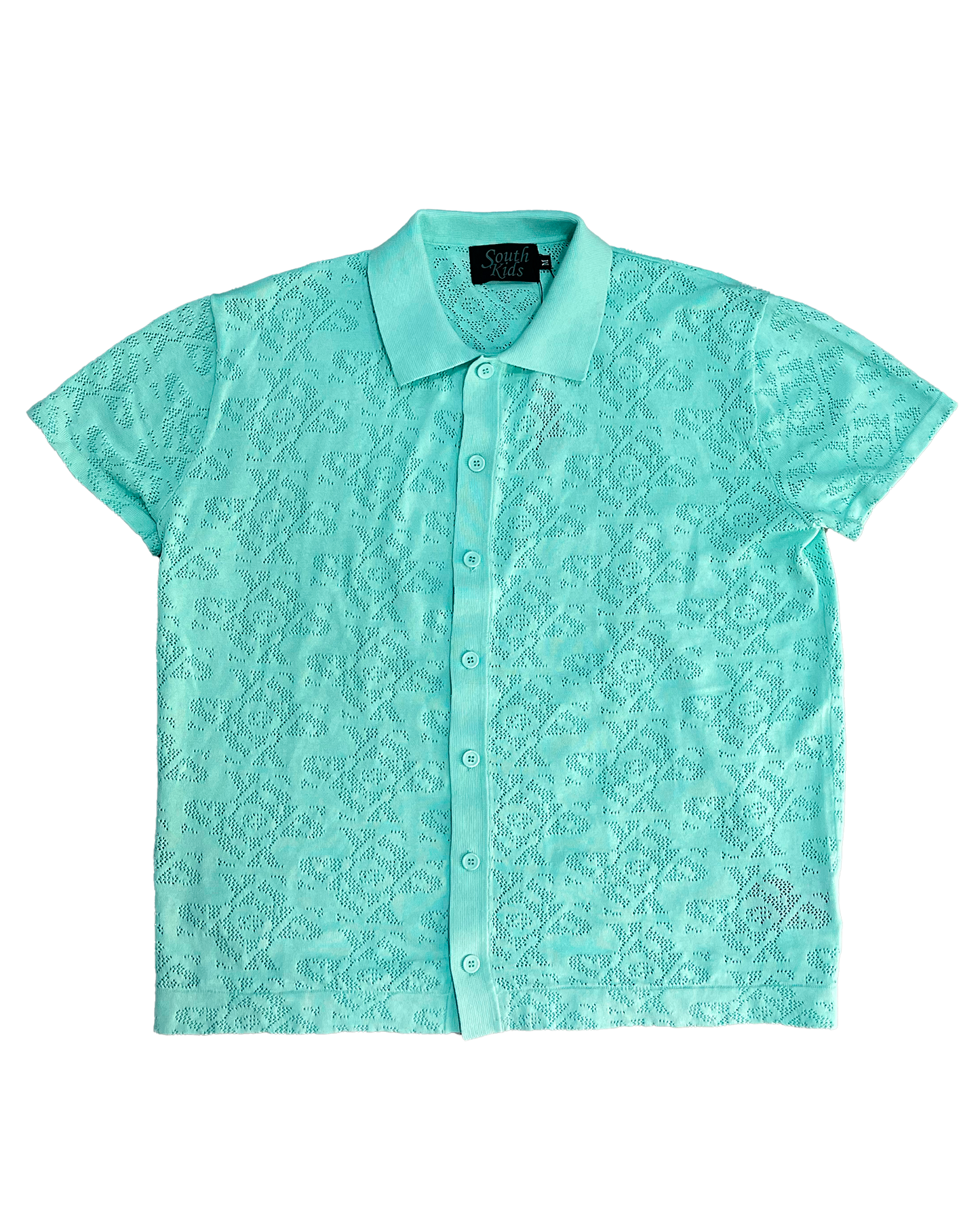 Luxury Jacquard Blue Shirt