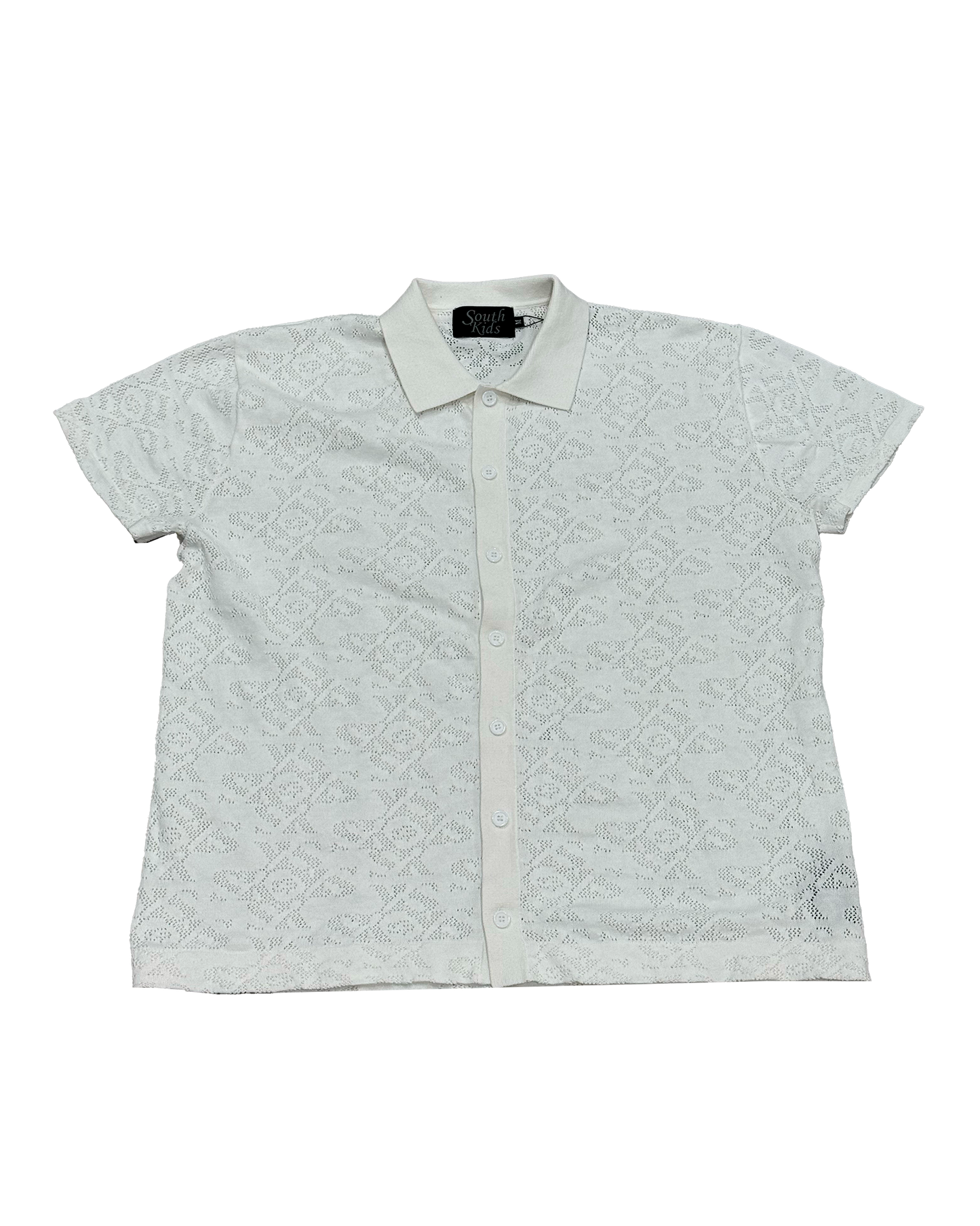 Luxury Jacquard White Shirt