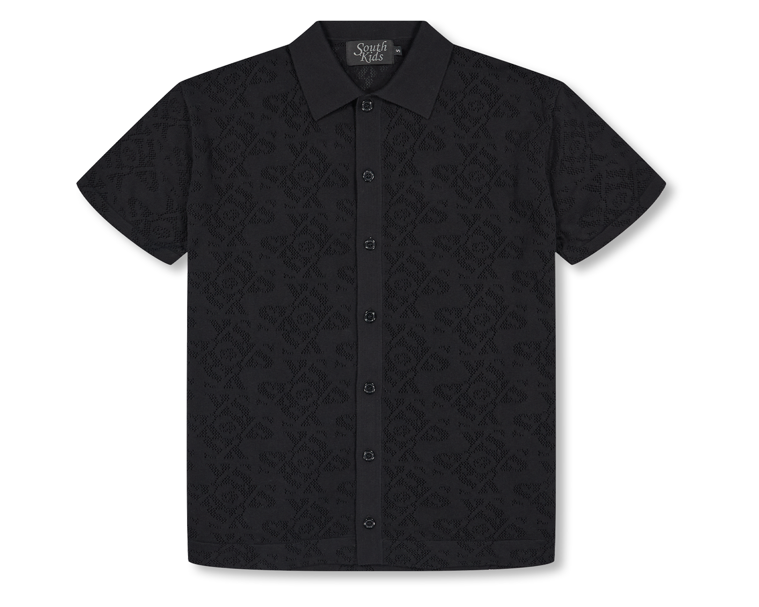 Luxury Jacquard Black Shirt