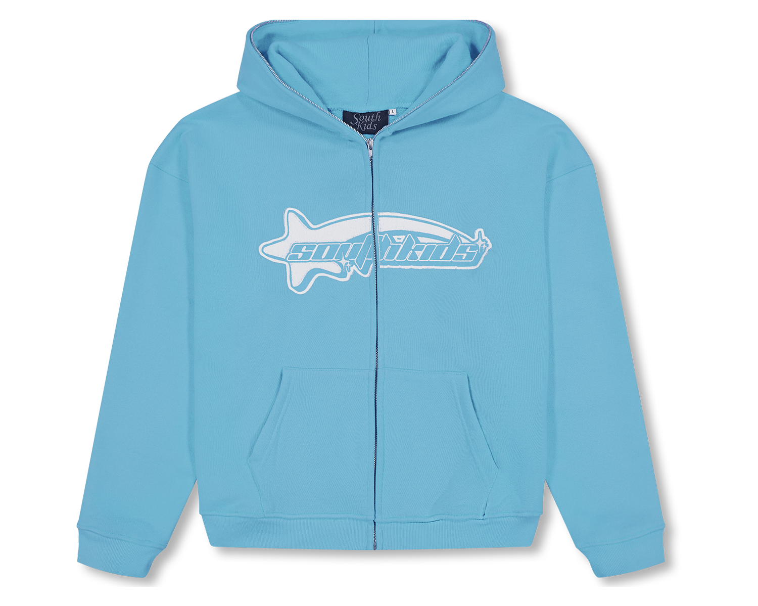 Luxury Star Cold Blue Zip Up Hoodie