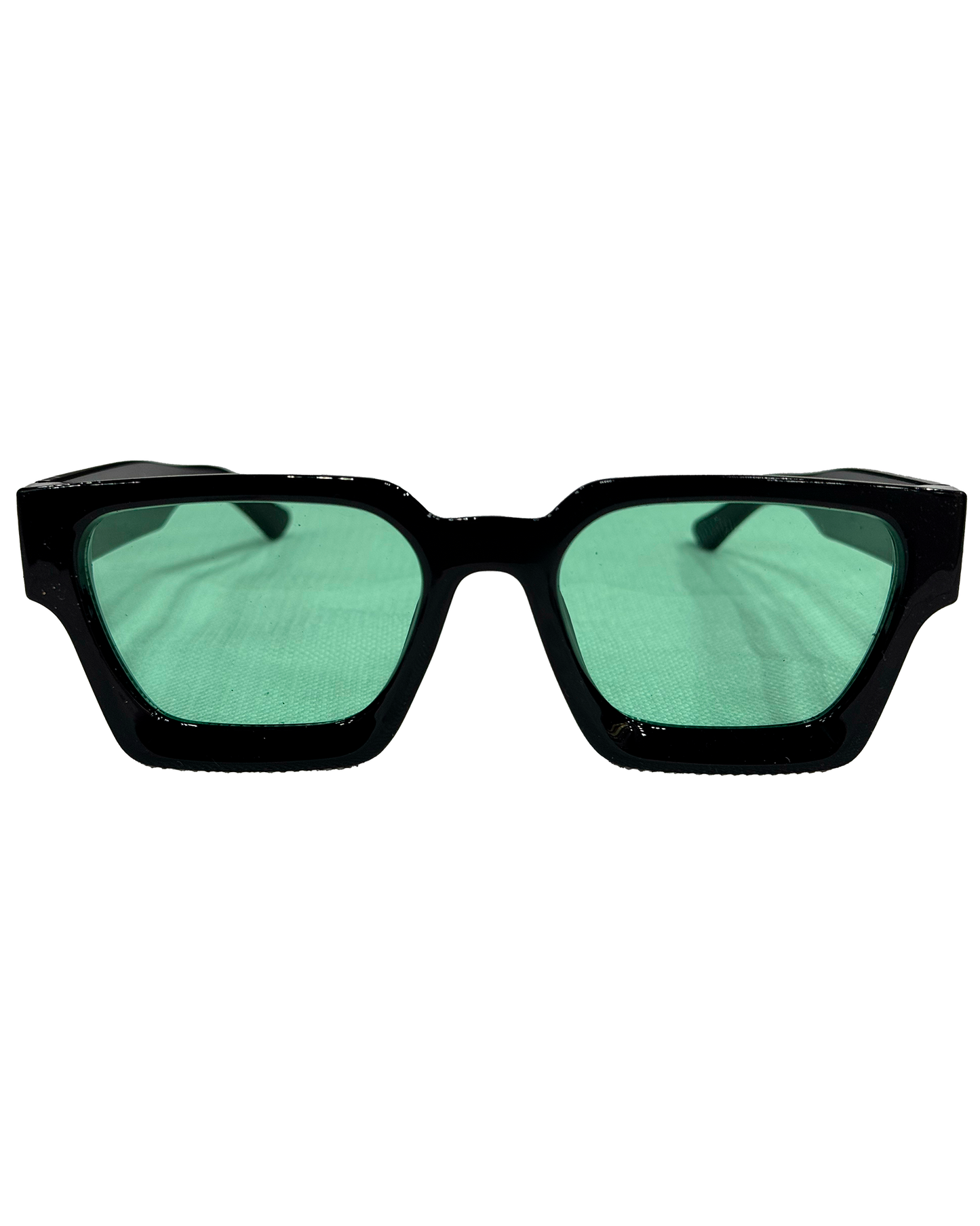 Luxury V1 Black & Green Sunglasses