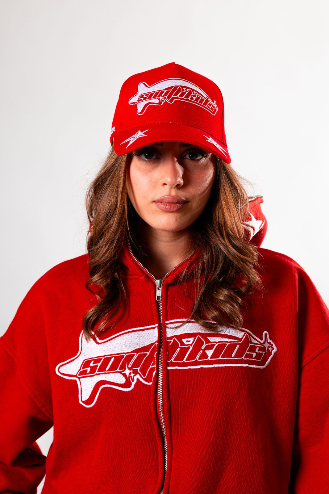 Luxury Star Red Zip Up Hoodie