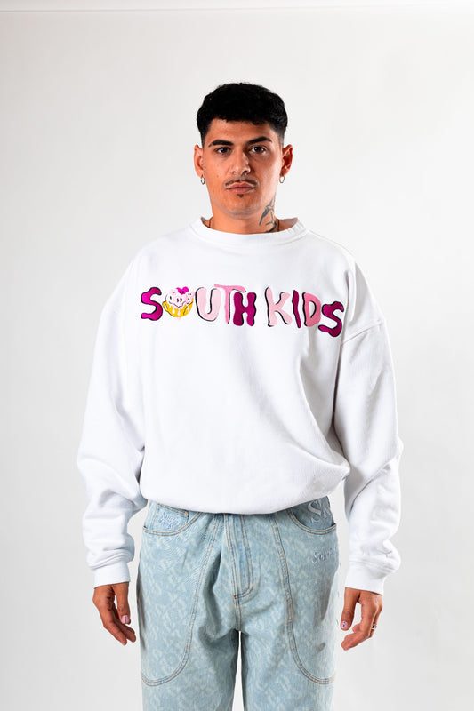 All In White Crewneck