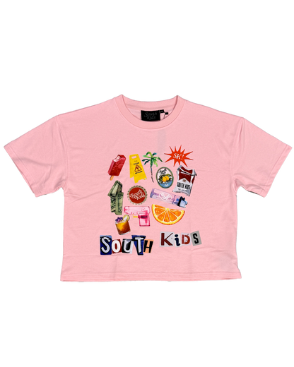Collage Tee Pink