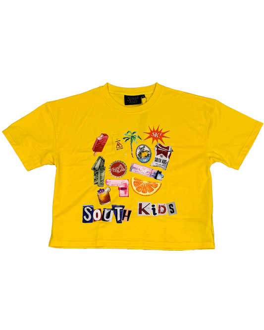 Collage Tee Yellow