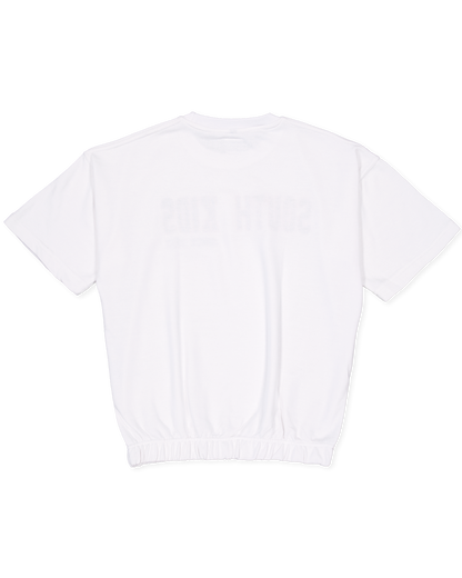 South Kids White French Terry Tee