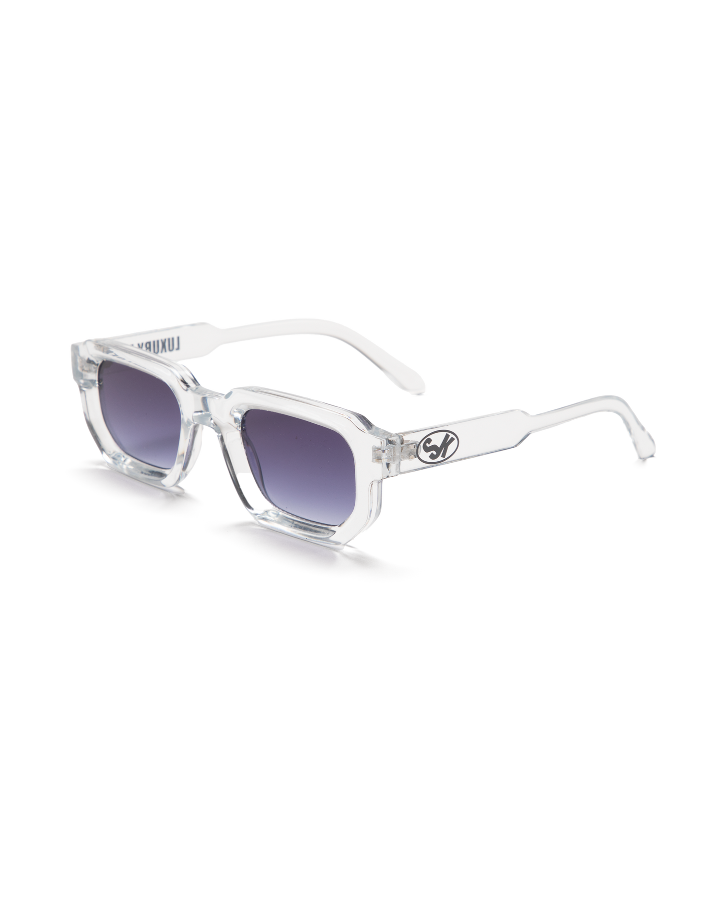 Luxury Thin Light Grey Sunglasses