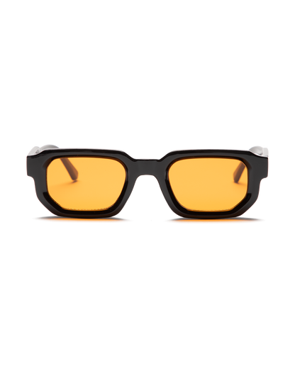 Luxury Thin Black & Orange Sunglasses