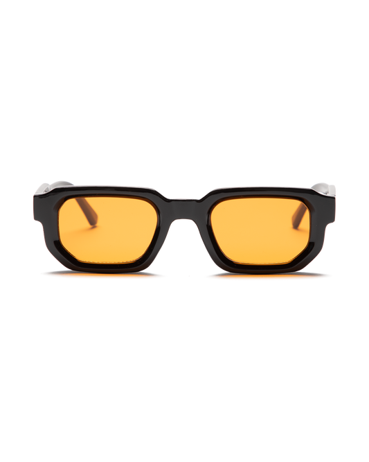 Luxury Thin Black & Orange Sunglasses