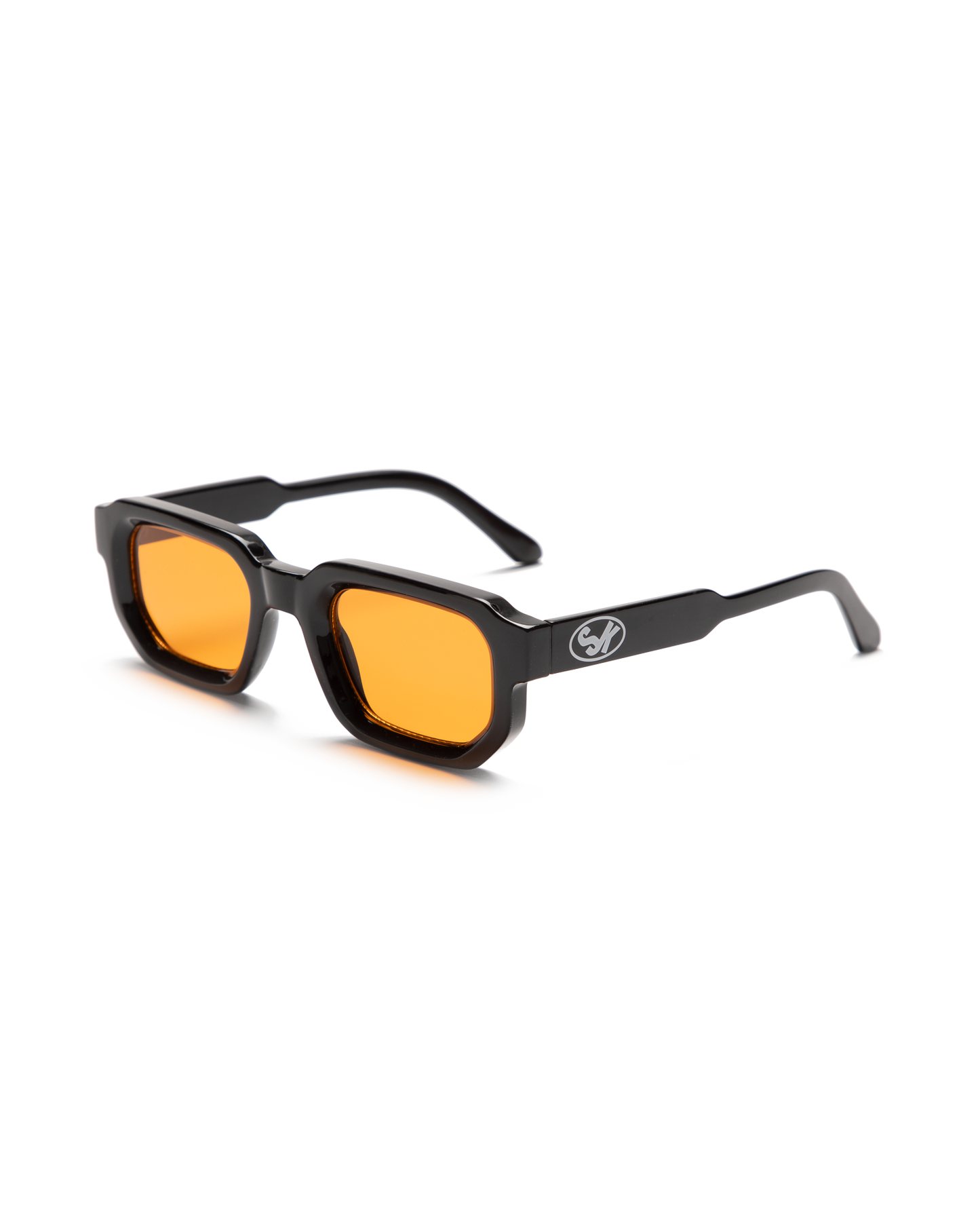 Luxury Thin Black & Orange Sunglasses