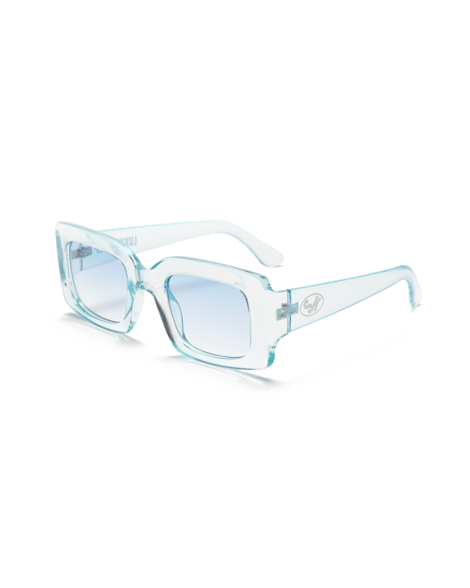 Luxury Women Light Blue Sunglasses