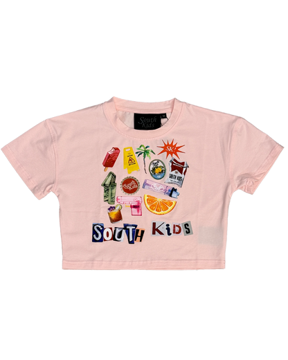 Collage Top Pink