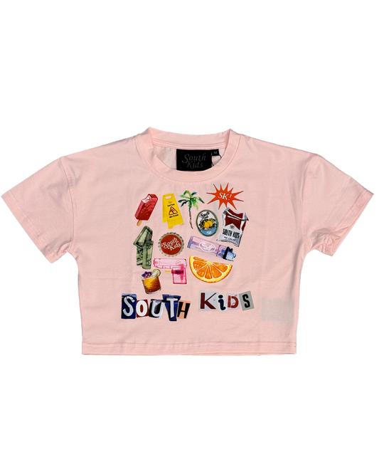 Collage Top Pink