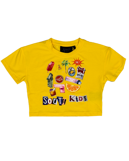 Collage Top Yellow