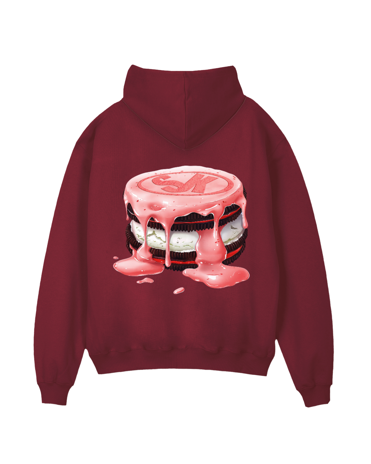 Cookies Hoodie Burgundy